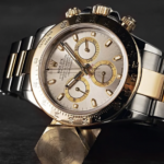 Rolex daytona, bracelet Oyster argent/or