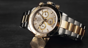 Rolex daytona, bracelet Oyster argent/or