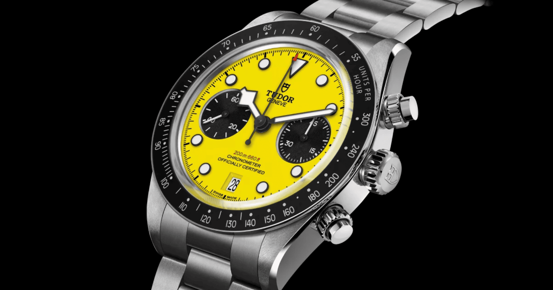 Tudor Black Bay Chrono 39 Bumblebee : la couleur qui bouscule le luxe
